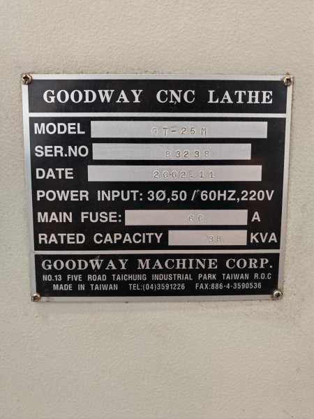 GOODWAY GT25-M  2002