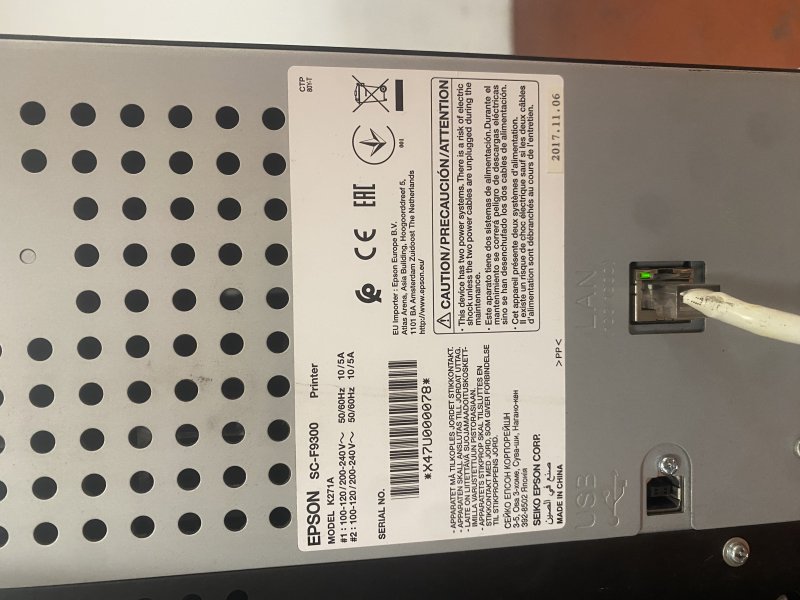 EPSON SC-F9300  2018