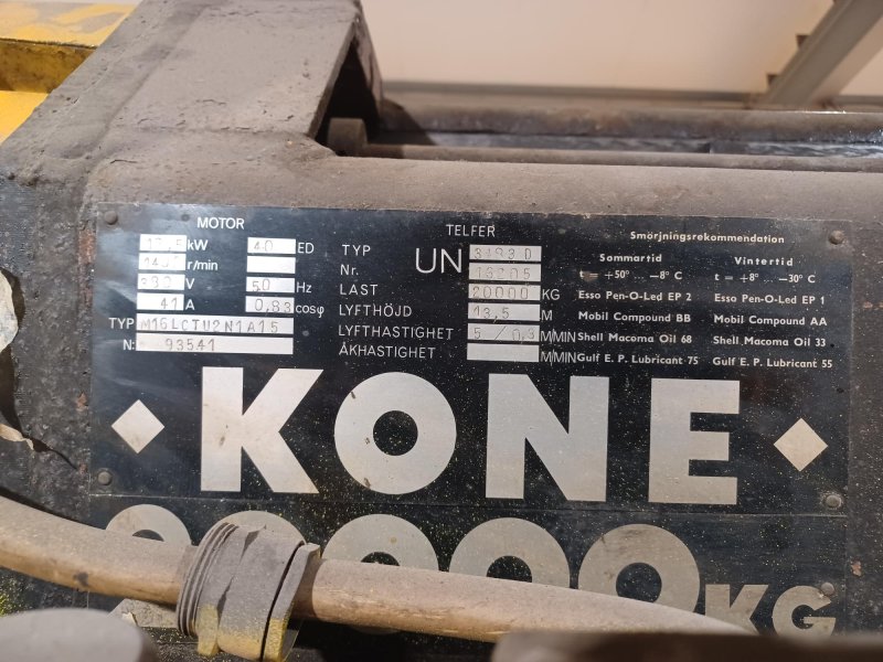 KONE CRANES 20 T 20.000 kg  1986